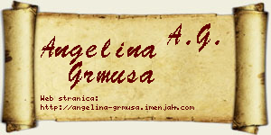 Angelina Grmuša vizit kartica